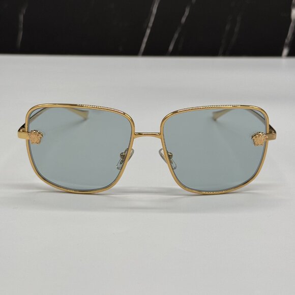 NEW VERSACE VE2282 1002/9C WOMEN SUNGLASSES GOLD/BLUE VE2282 10029C EYEWEAR main image 5